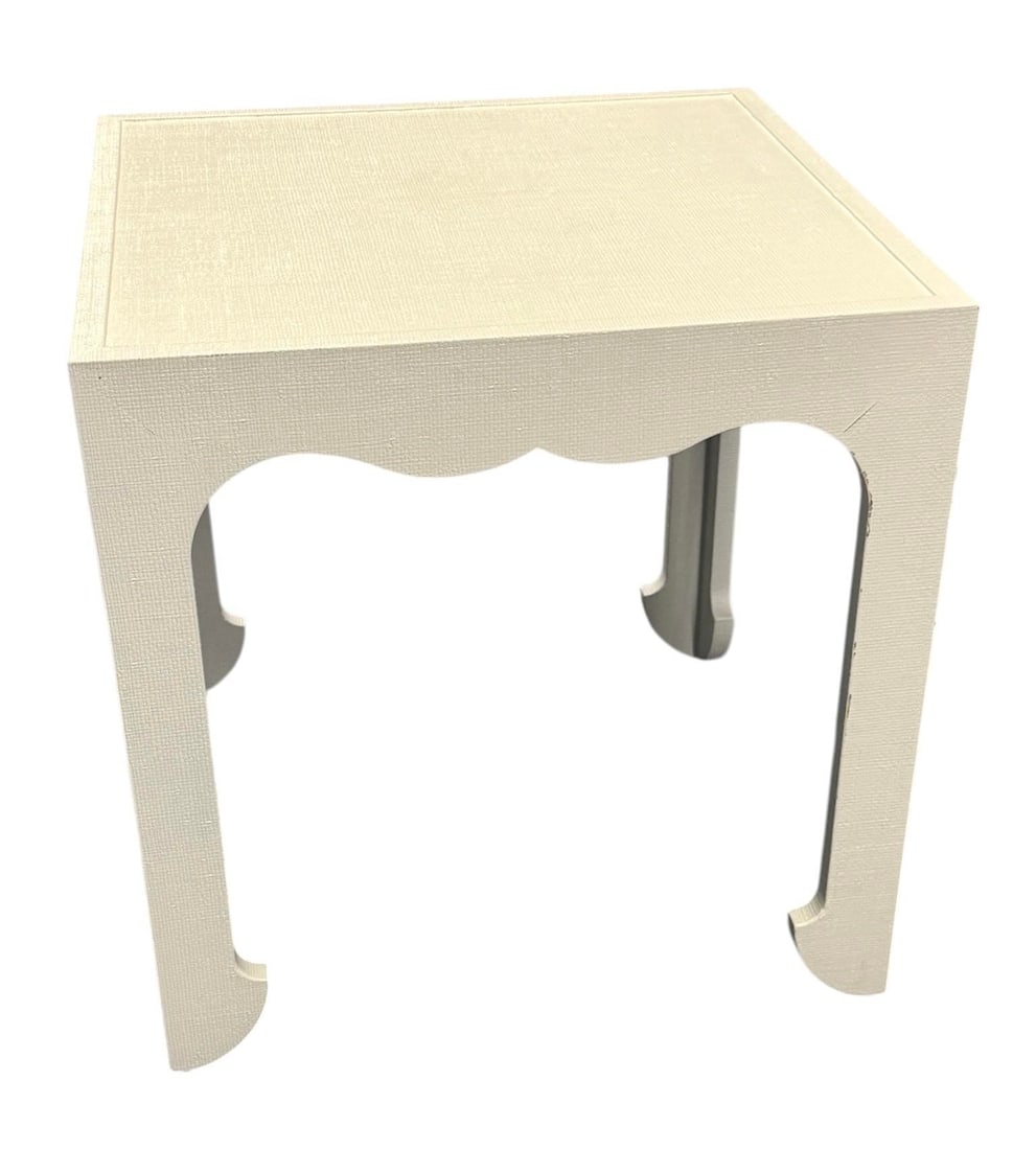 Lee Jofa for Kravet Oliver Linen Wrapped Side Table - 3