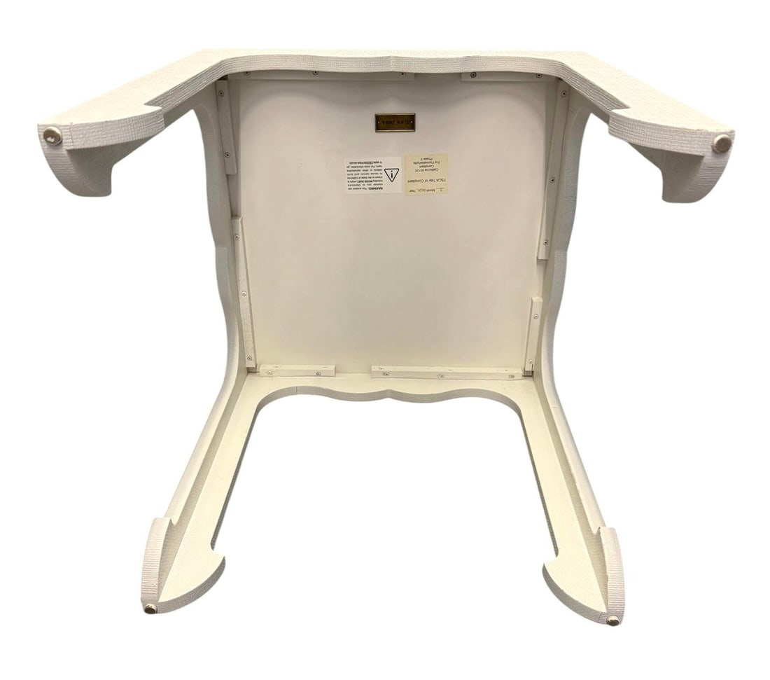 Lee Jofa for Kravet Oliver Linen Wrapped Side Table - 6