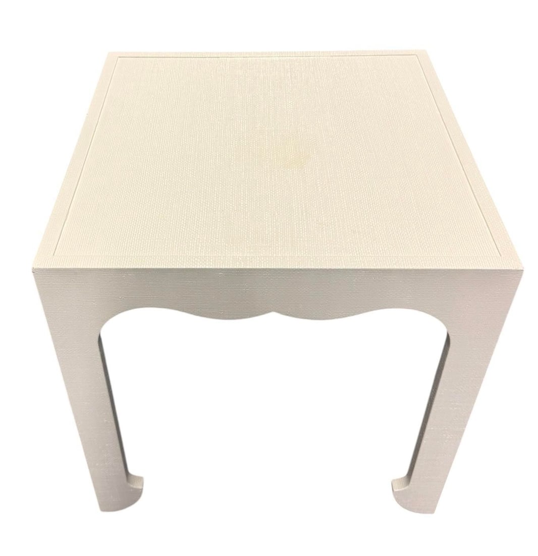 Lee Jofa for Kravet Oliver Linen Wrapped Side Table - 8