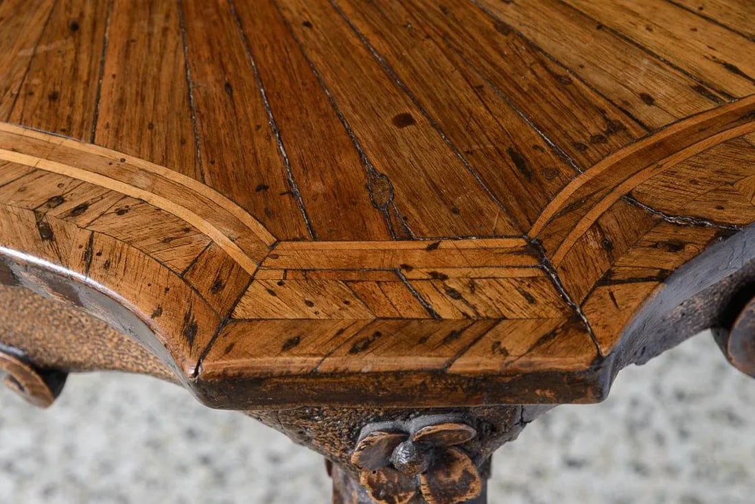 Antique Italian Walnut Console Table - 5