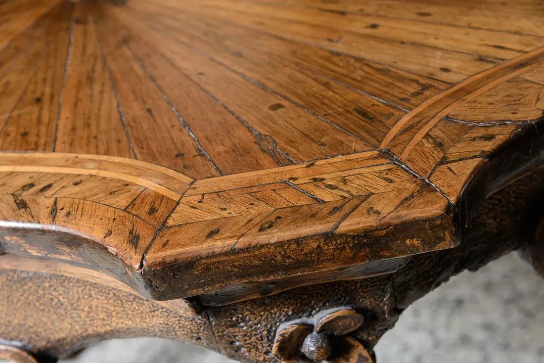 Antique Italian Walnut Console Table - 7