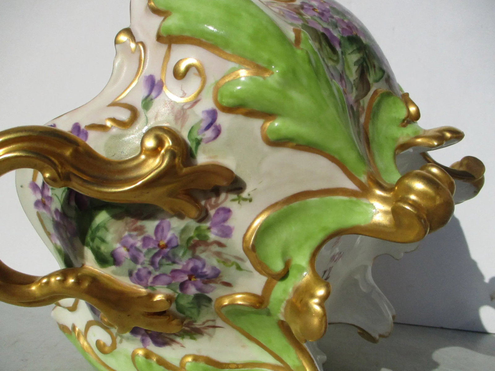 Antique Elite Limoges France Hand-Painted CenterBowl - 9