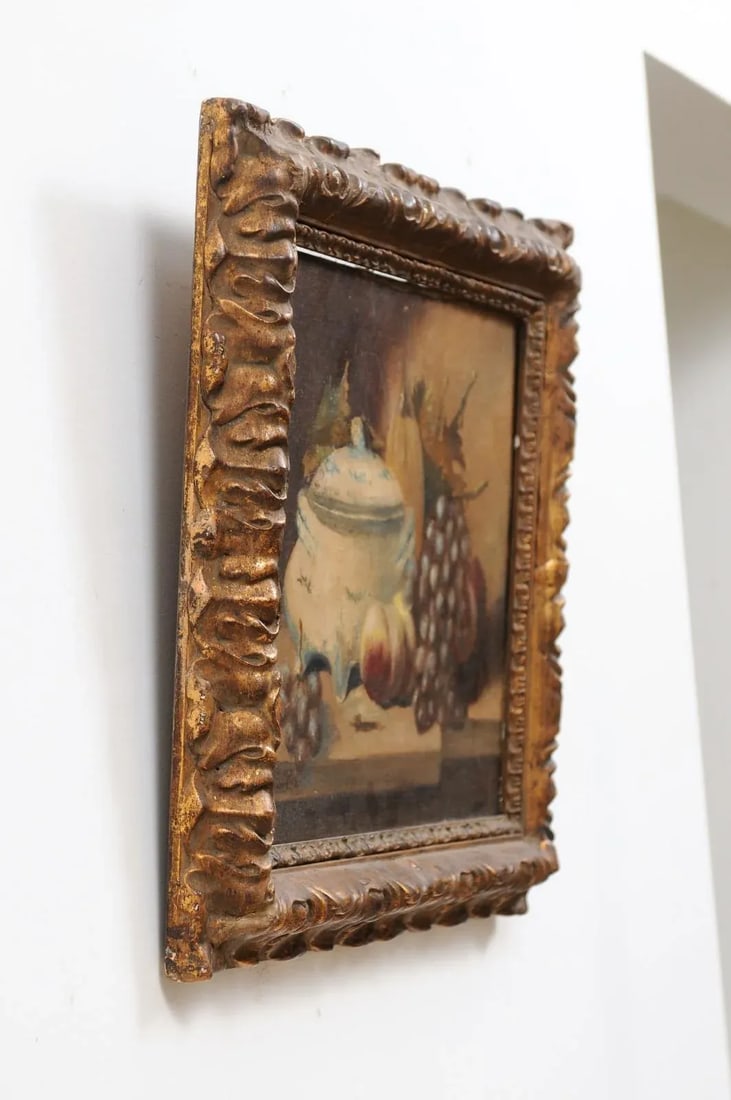 19th Century French Still Life Oil Painting, Framed - 3
