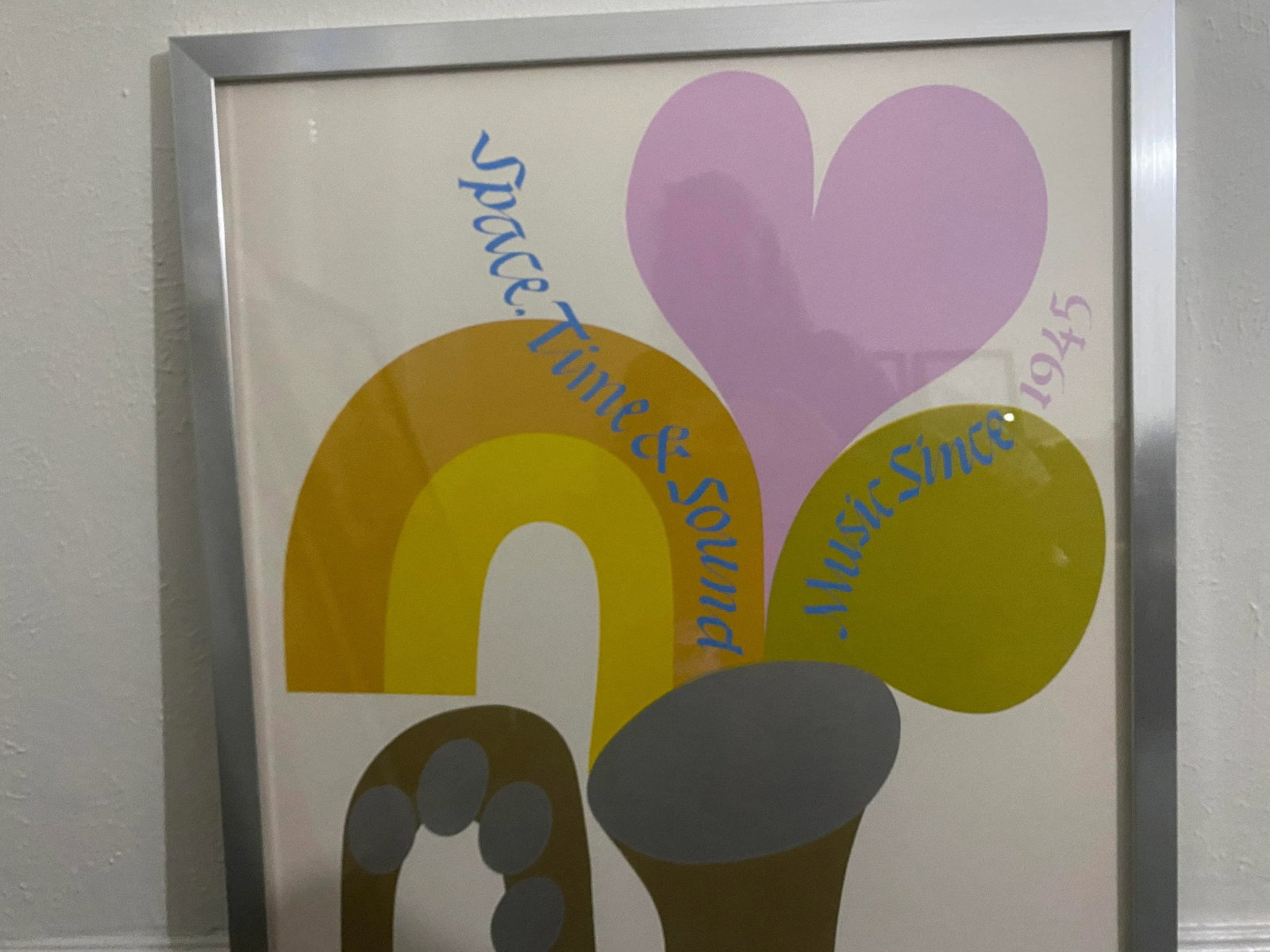 1960s "Space, Time and Sound" Carol Summers Original Exhibition Poster, Framed - 4