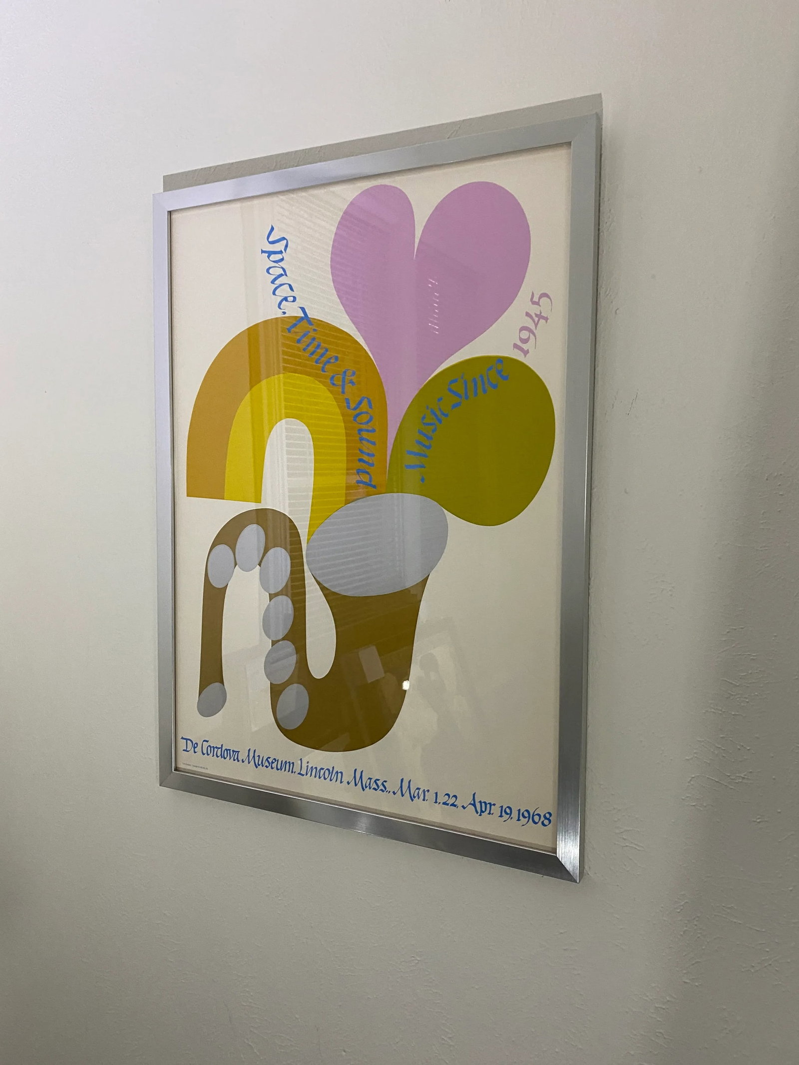 1960s "Space, Time and Sound" Carol Summers Original Exhibition Poster, Framed - 5