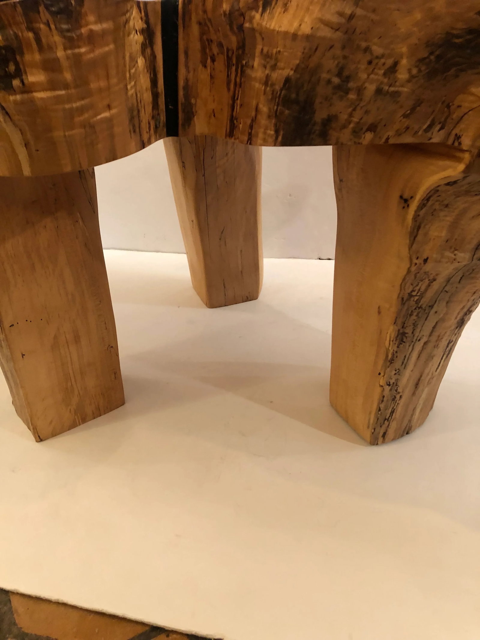 Hand Made Amoeba Shaped Organic Modern Maple Coffee Table - 11