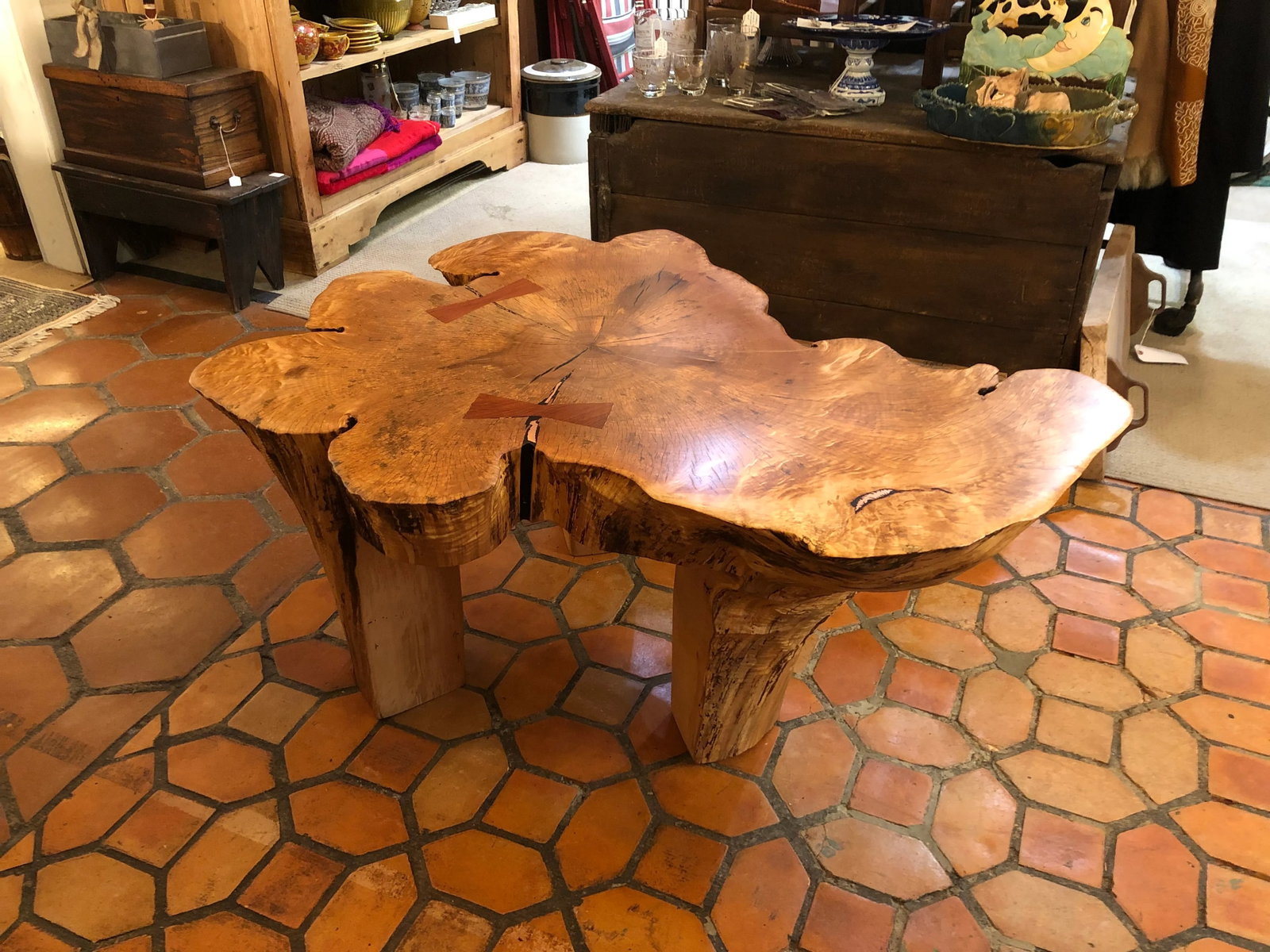Hand Made Amoeba Shaped Organic Modern Maple Coffee Table - 2