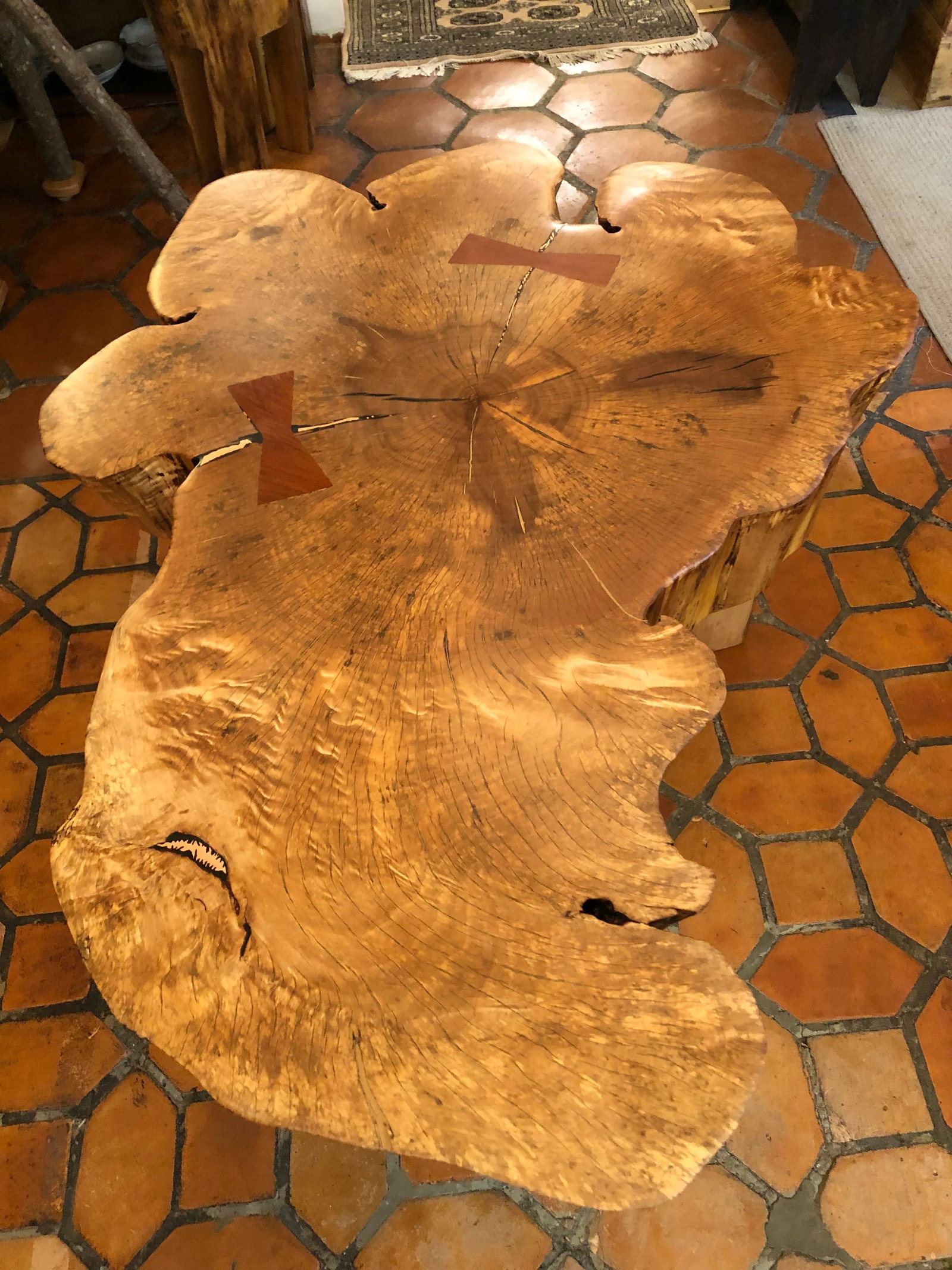 Hand Made Amoeba Shaped Organic Modern Maple Coffee Table - 3