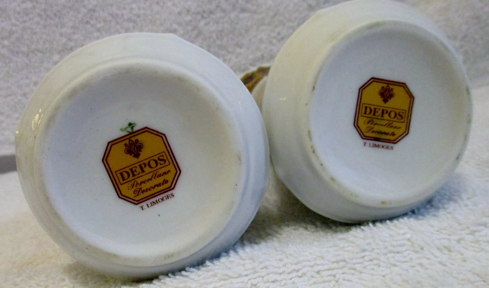 1980s T. Limoges France Depos Porcelain Bacchus Serving Set- 6 Pieces - 11