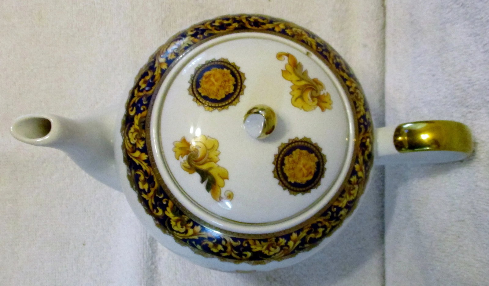 1980s T. Limoges France Depos Porcelain Bacchus Tea Pot - 8
