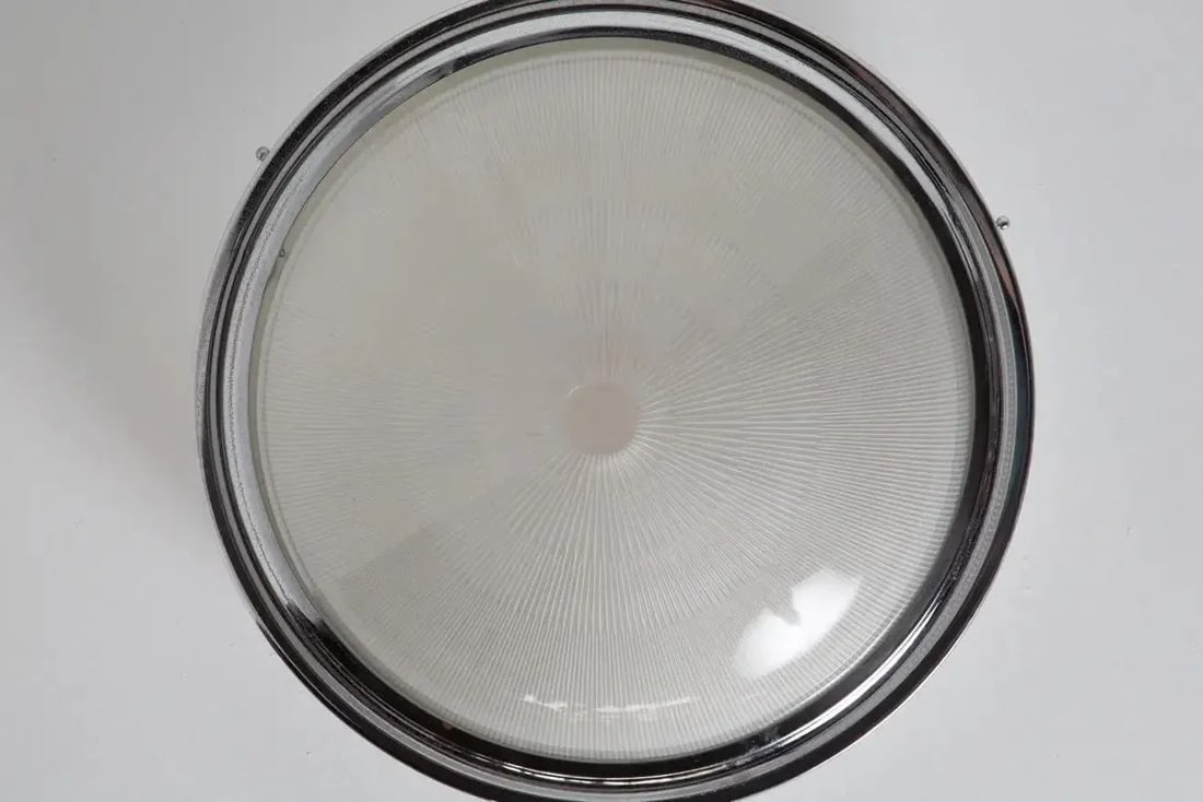 Large 1960s Sergio Mazza Glass and Metal Ceiling or Wall Lamp for Artemide - 5
