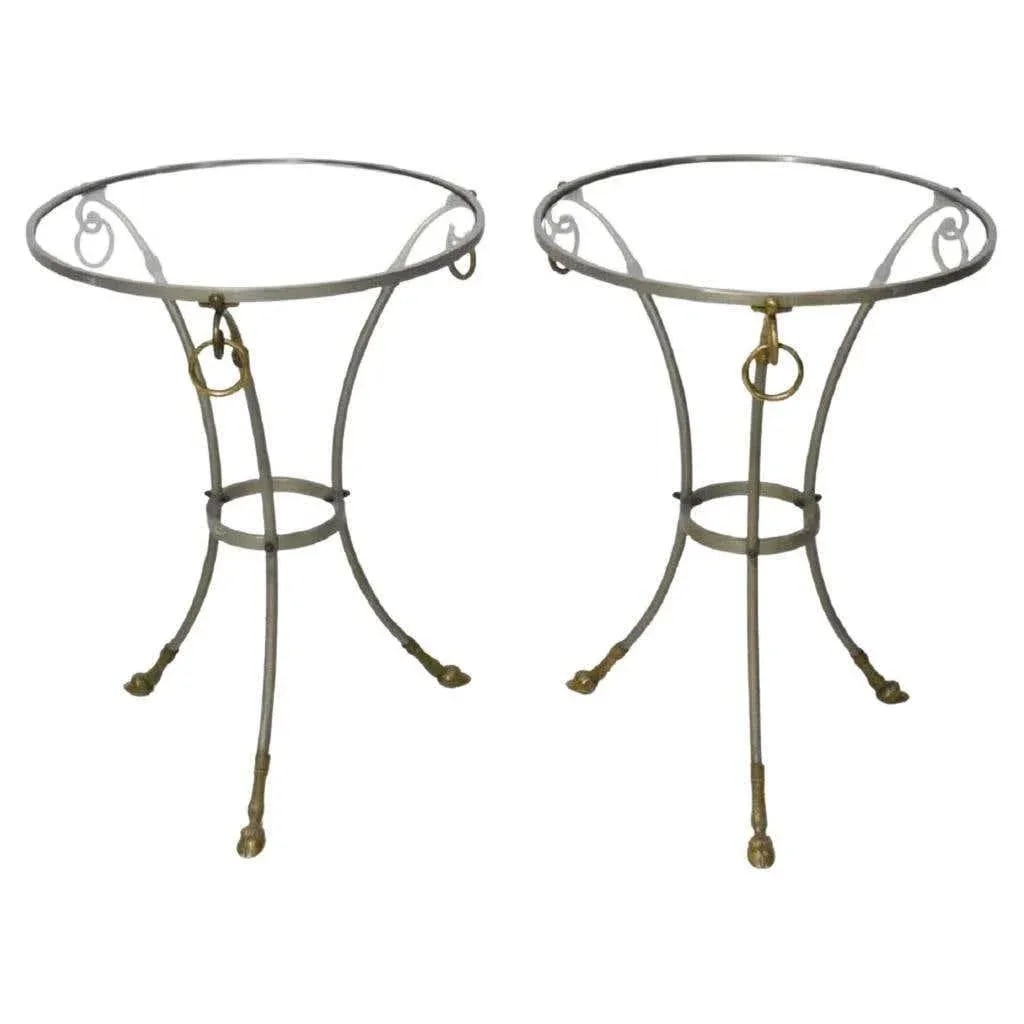 Italian Directoire Style Side Tables with Rams' Heads and Hoof Feet - A Pair - 10