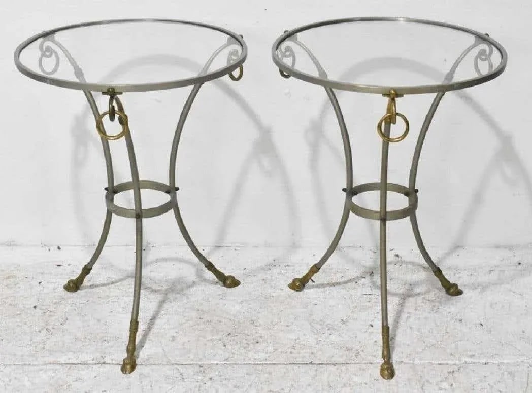 Italian Directoire Style Side Tables with Rams' Heads and Hoof Feet - A Pair - 7
