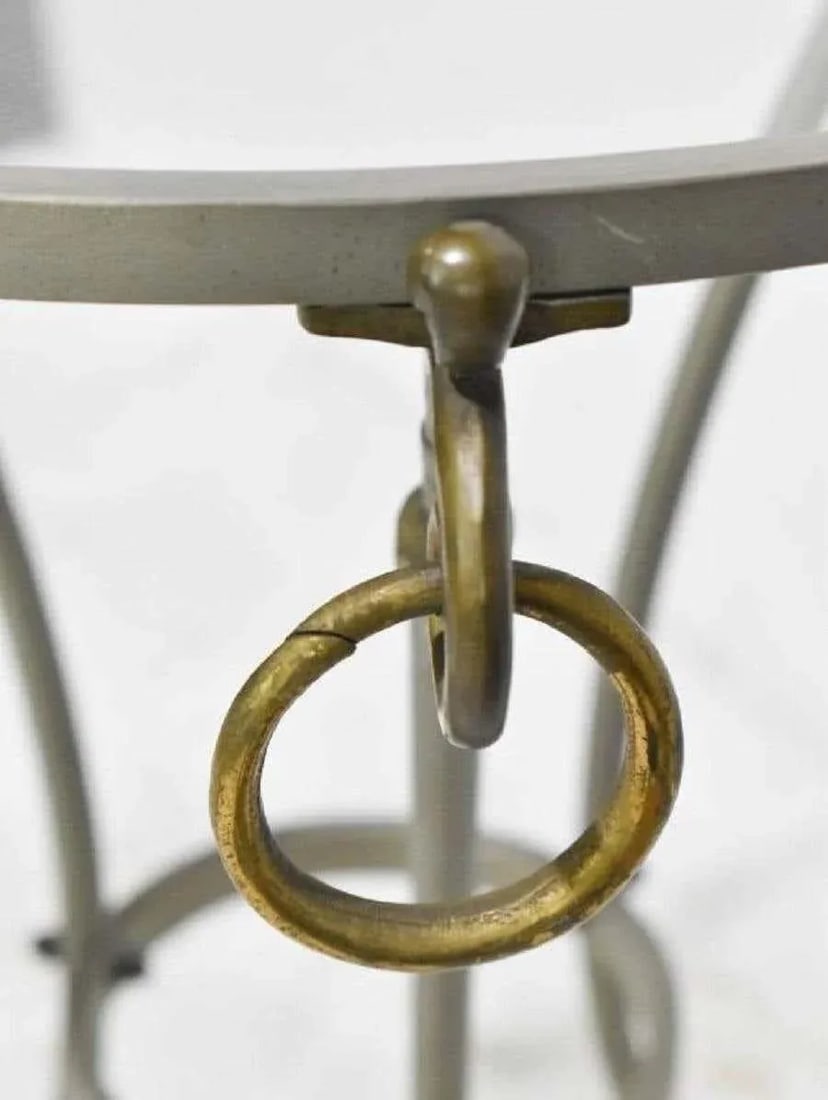 Italian Directoire Style Side Tables with Rams' Heads and Hoof Feet - A Pair - 9