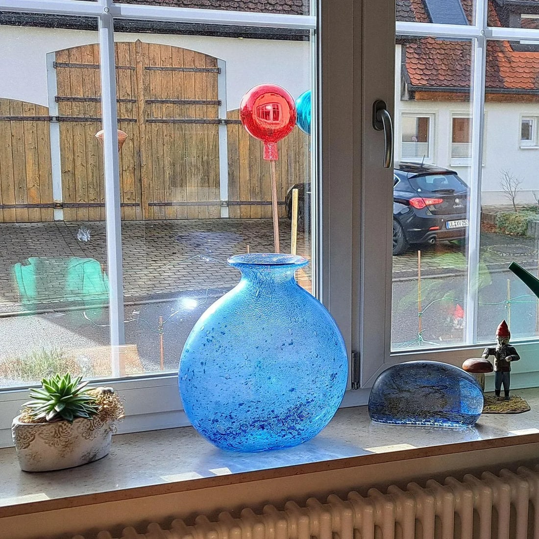 Monumental Ercole Barovier - Barovier & Toso Efeso Blue Vase 1964 - 12