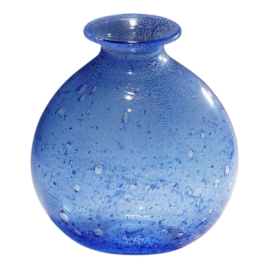Monumental Ercole Barovier - Barovier & Toso Efeso Blue Vase 1964: Monumental Ercole Barovier - Barovier & Toso Efeso Blue Vase 1964 A large blue art glass vase from the 'Efeso' series designed by Ercole Barovier in 1964 for Barovier & Toso, Murano, Italy. Thick glas