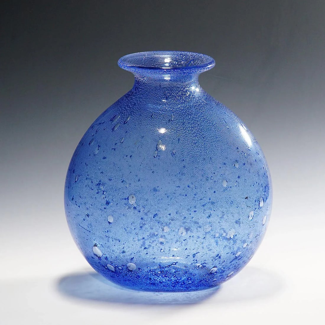 Monumental Ercole Barovier - Barovier & Toso Efeso Blue Vase 1964 - 3