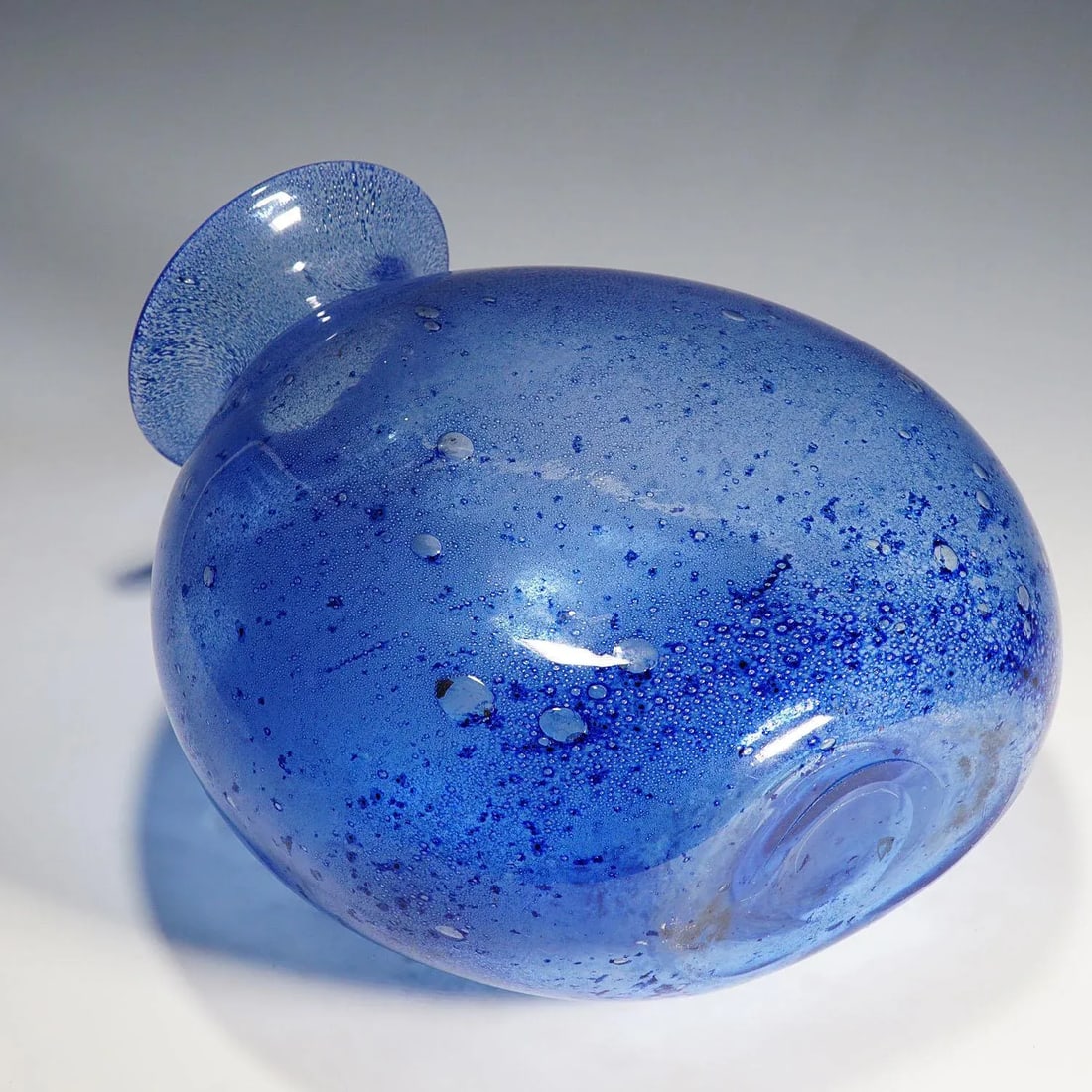 Monumental Ercole Barovier - Barovier & Toso Efeso Blue Vase 1964 - 6
