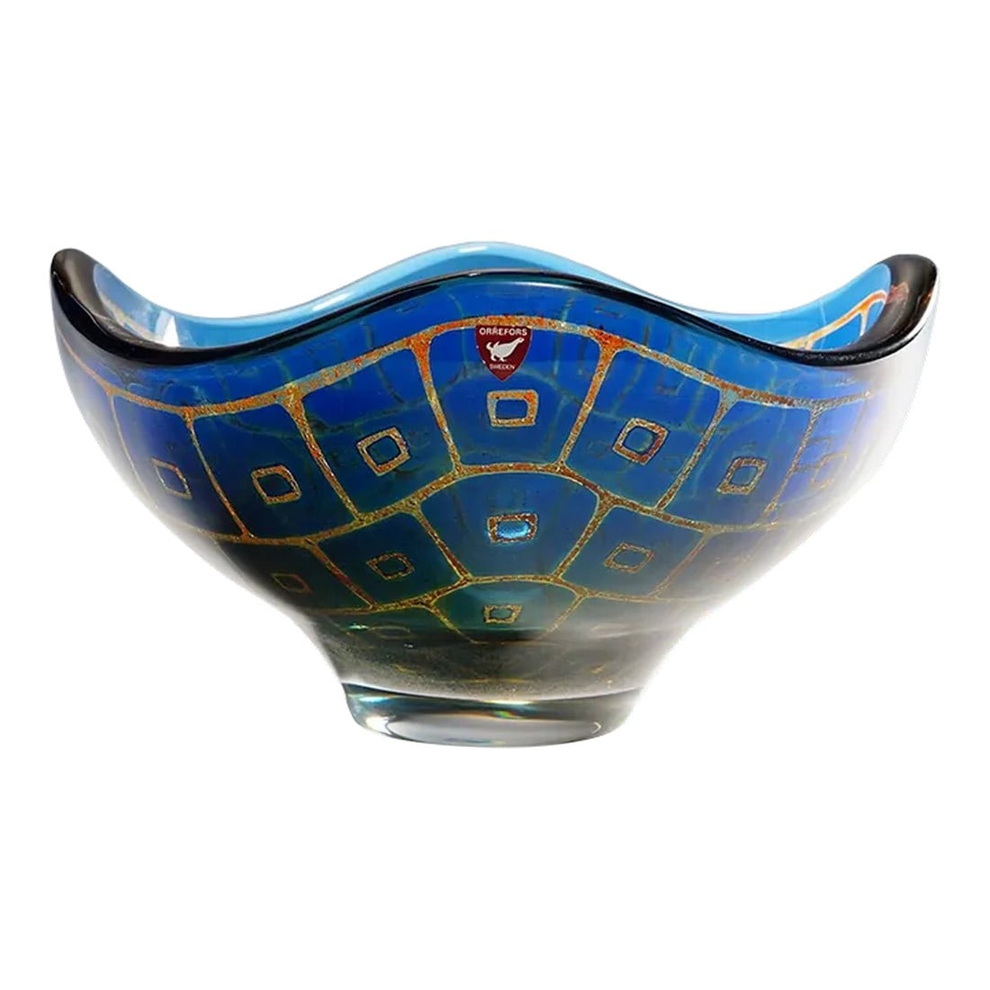 1950s Ravenna Bowl by Sven Palmquist for Orrefors, Sweden (1 of 10)