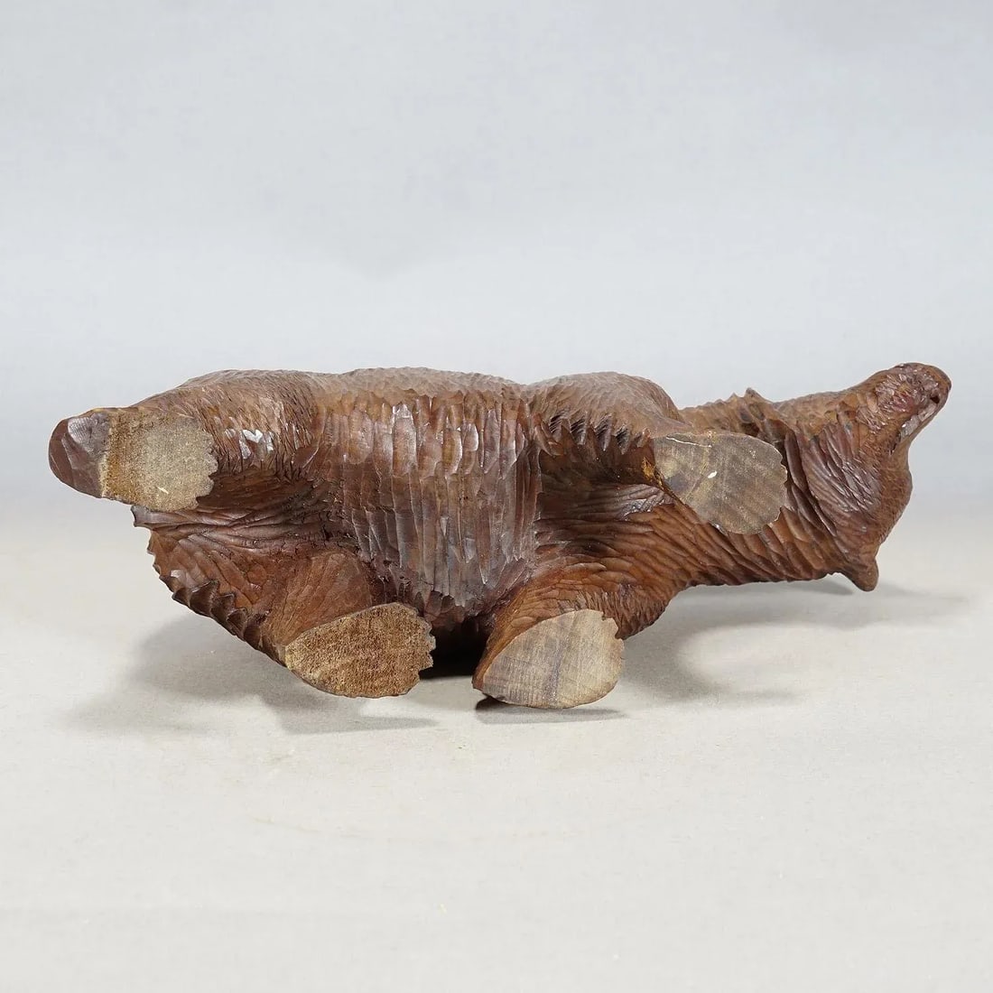 Large Vintage Wooden Strolling Bear Handcarved in Brienz Ca. 1930s - 6