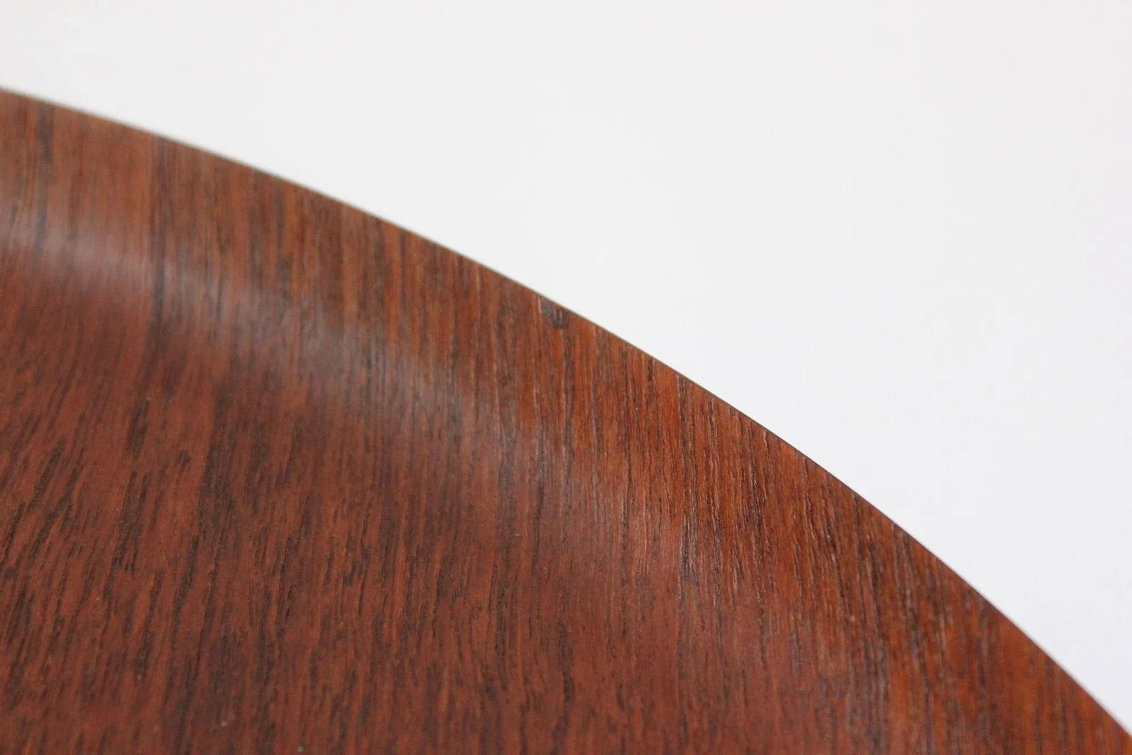 Collection of Four Large Swedish Modern Round Teak Trays - 12