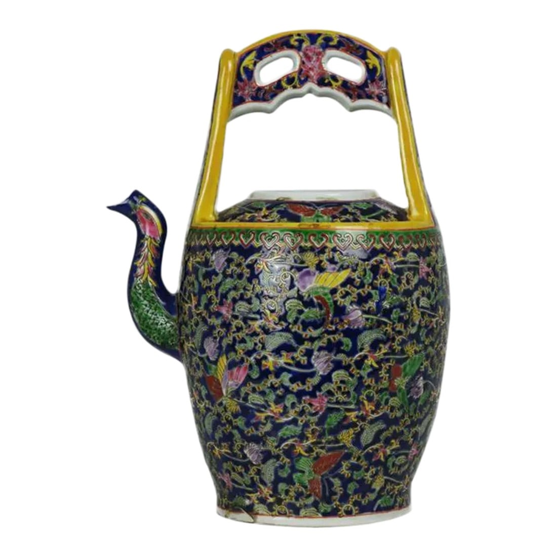 Antique Large Chinese Porcelain Teapot Marked Shunzhi (1 of 8)