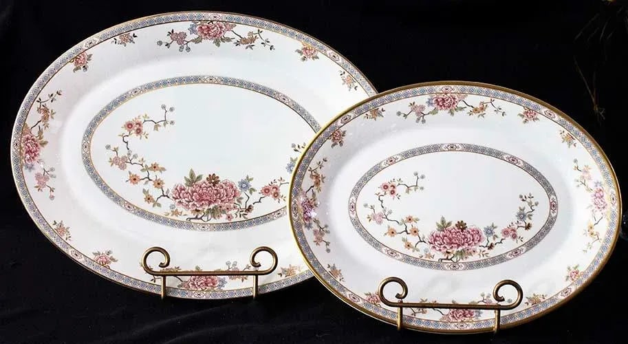 Royal Doulton China Canton Pattern - 2 Oval Platters - 2