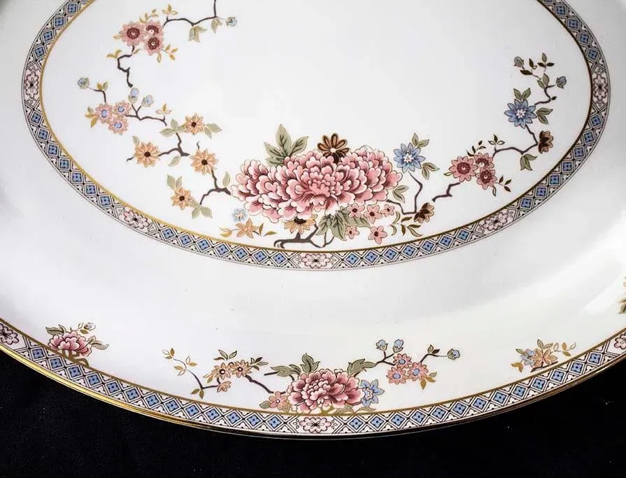 Royal Doulton China Canton Pattern - 2 Oval Platters - 4