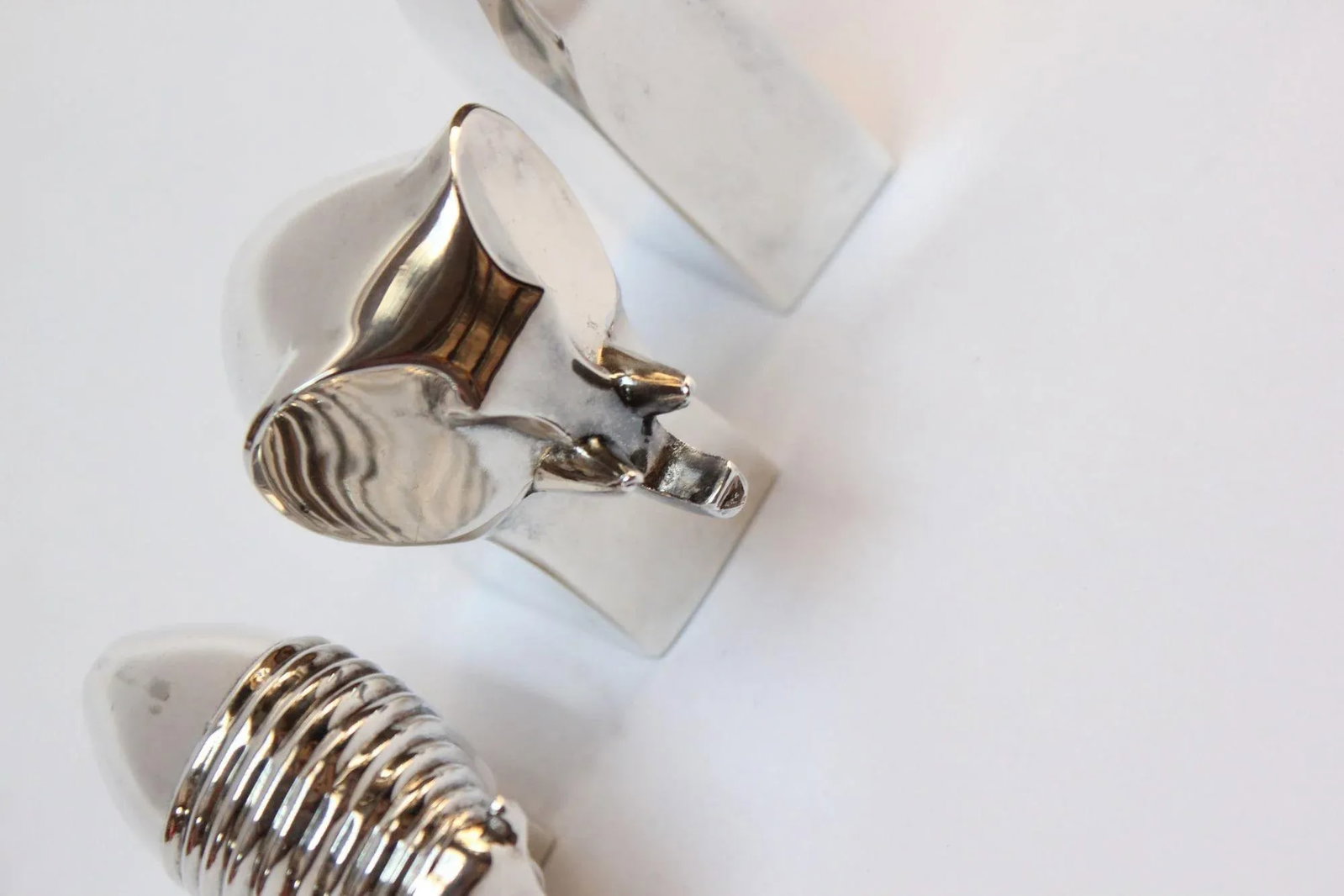 Set of Three Vintage Silver-Plated Animal Paperweights/Figurines Designed by Gunnar Cyren for Dansk - 9