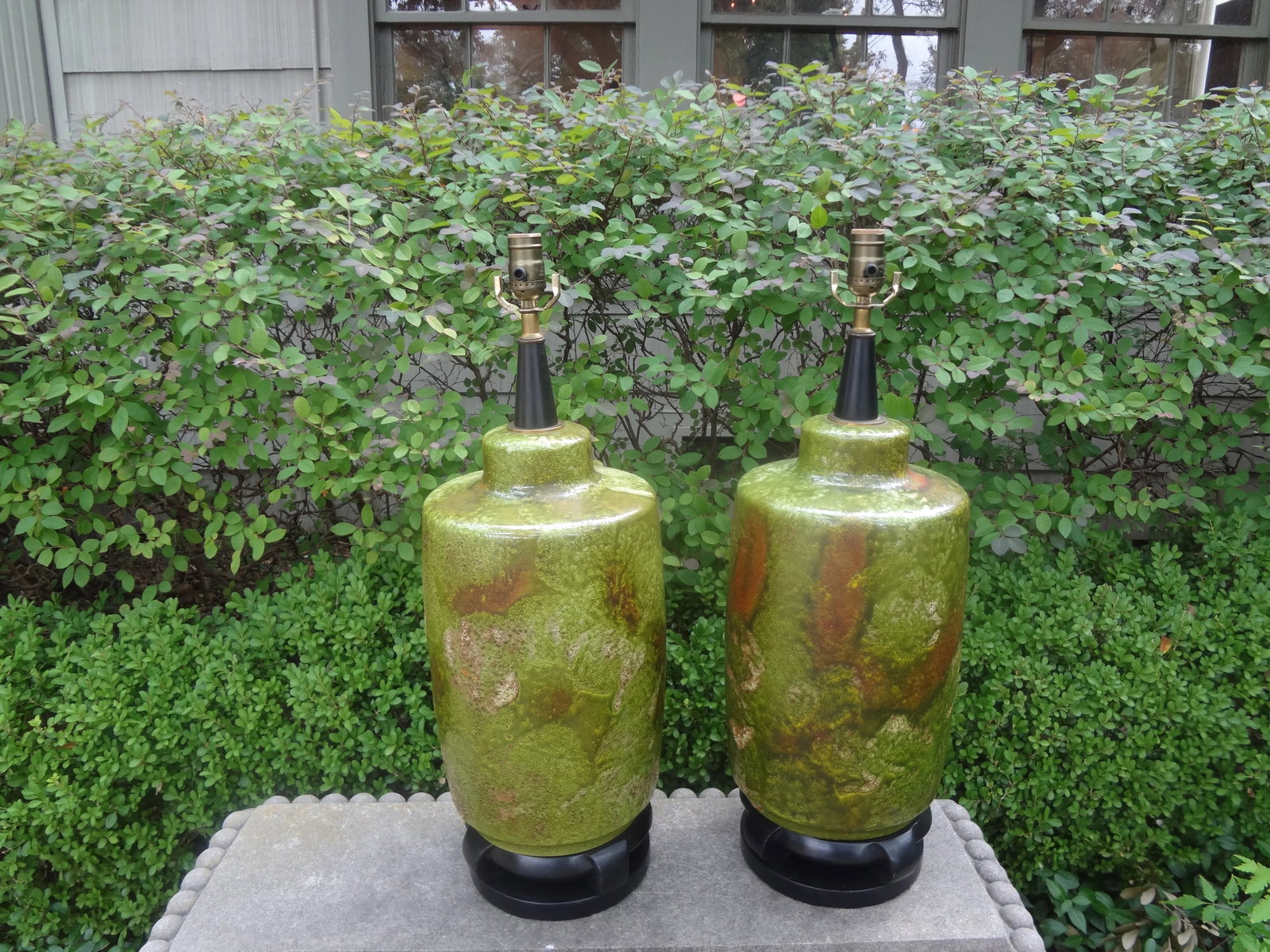 Pair of Hollywood Regency Lamps Attributed to James Mont - 9