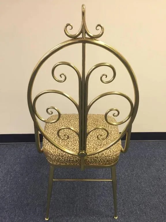 Mid-Century Modern Brass Dining Chairs - Set of 4 - 3