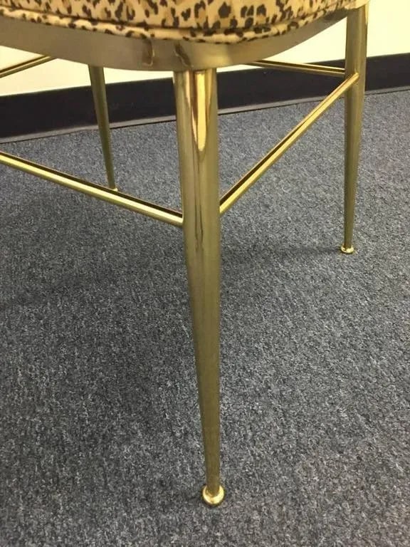 Mid-Century Modern Brass Dining Chairs - Set of 4 - 6