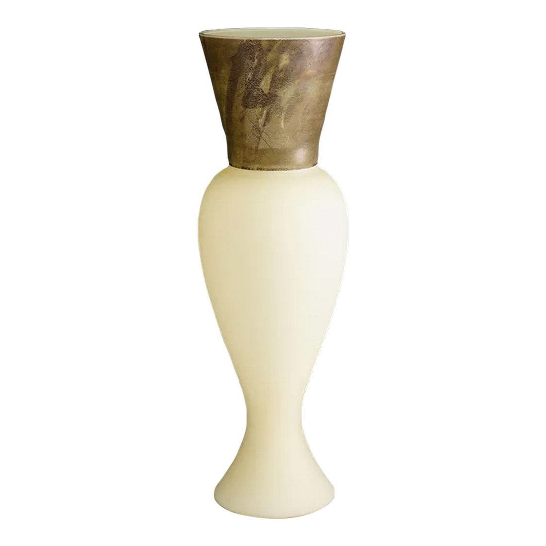 Vase "Regina" Designed by Rodolfo Dordoni for Venini, Murano: Vase "Regina" designed by Rodolfo Dordoni for Venini, Murano A vase of the "Re and Regina" series designed by Rodolfo Dordoni for Venini in 1996. Satin finished antique white glass with metal inclusio