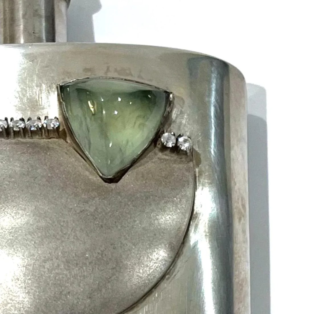 Montana Margarita Sterling Silver and Gemstone Flask by Carol Helvey-Woolsey - 4