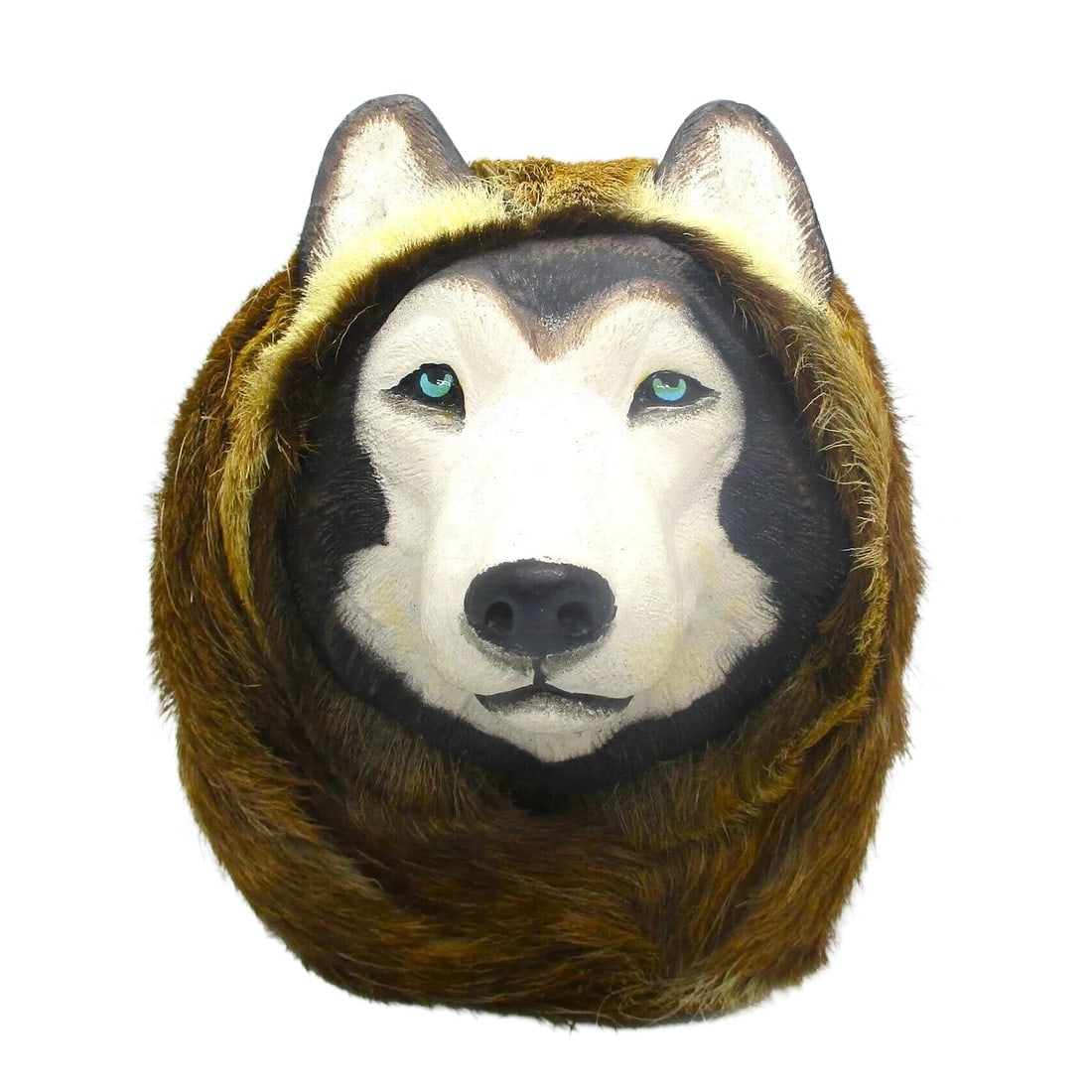 Vintage 1958 Lonnie H. Temple Alaskan Husky Sculpture Hand Made and Painted: Vintage 1958 Lonnie H. Temple Alaskan Husky Sculpture Hand Made and Painted Signed and dated on reverse. Measures 9" high, 8" wide and 6" deep. Condition: Alterations: Original Condition Unaltered