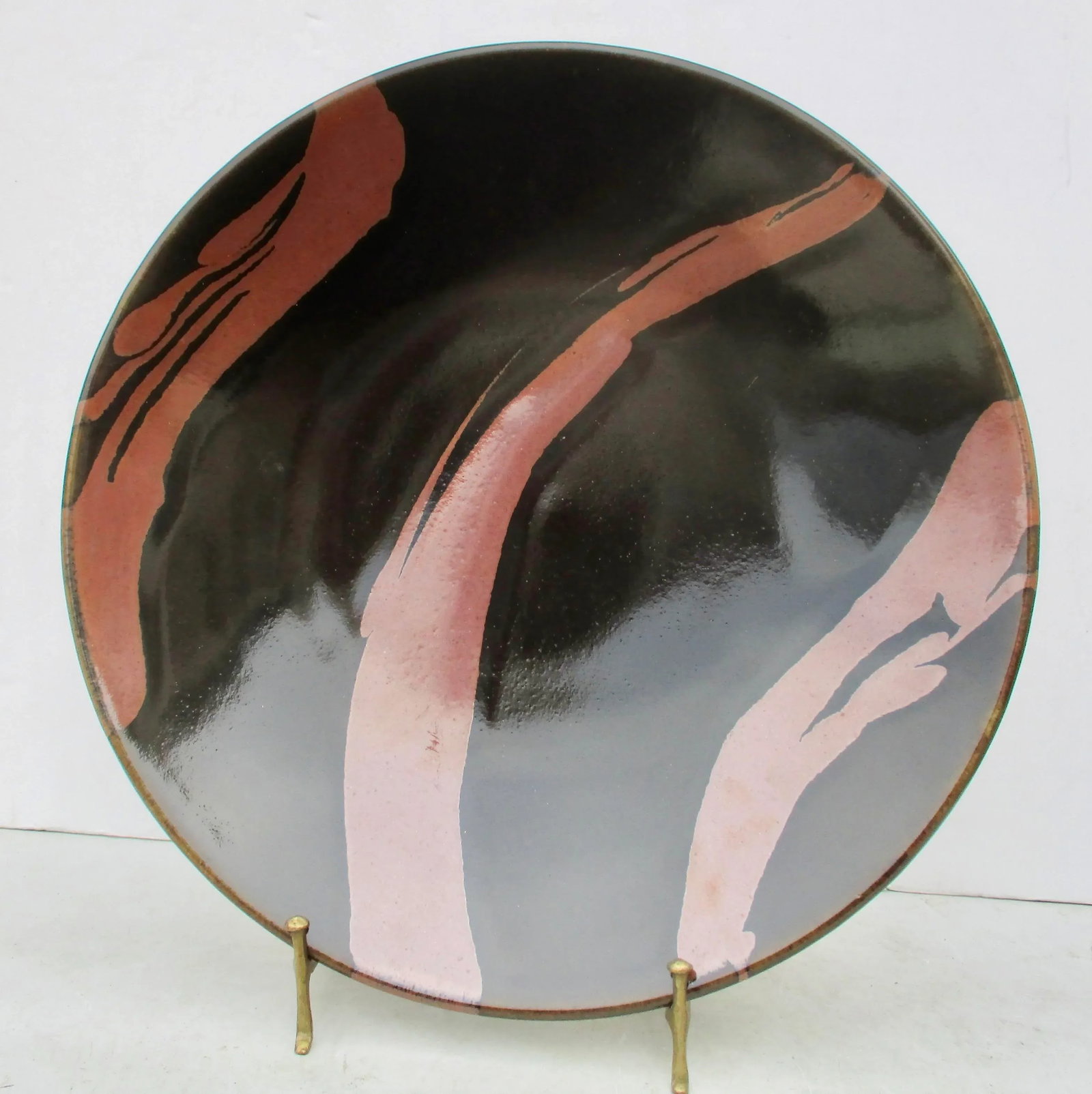 Large Stoneware Modern Charger 15.5" Diameter - 3