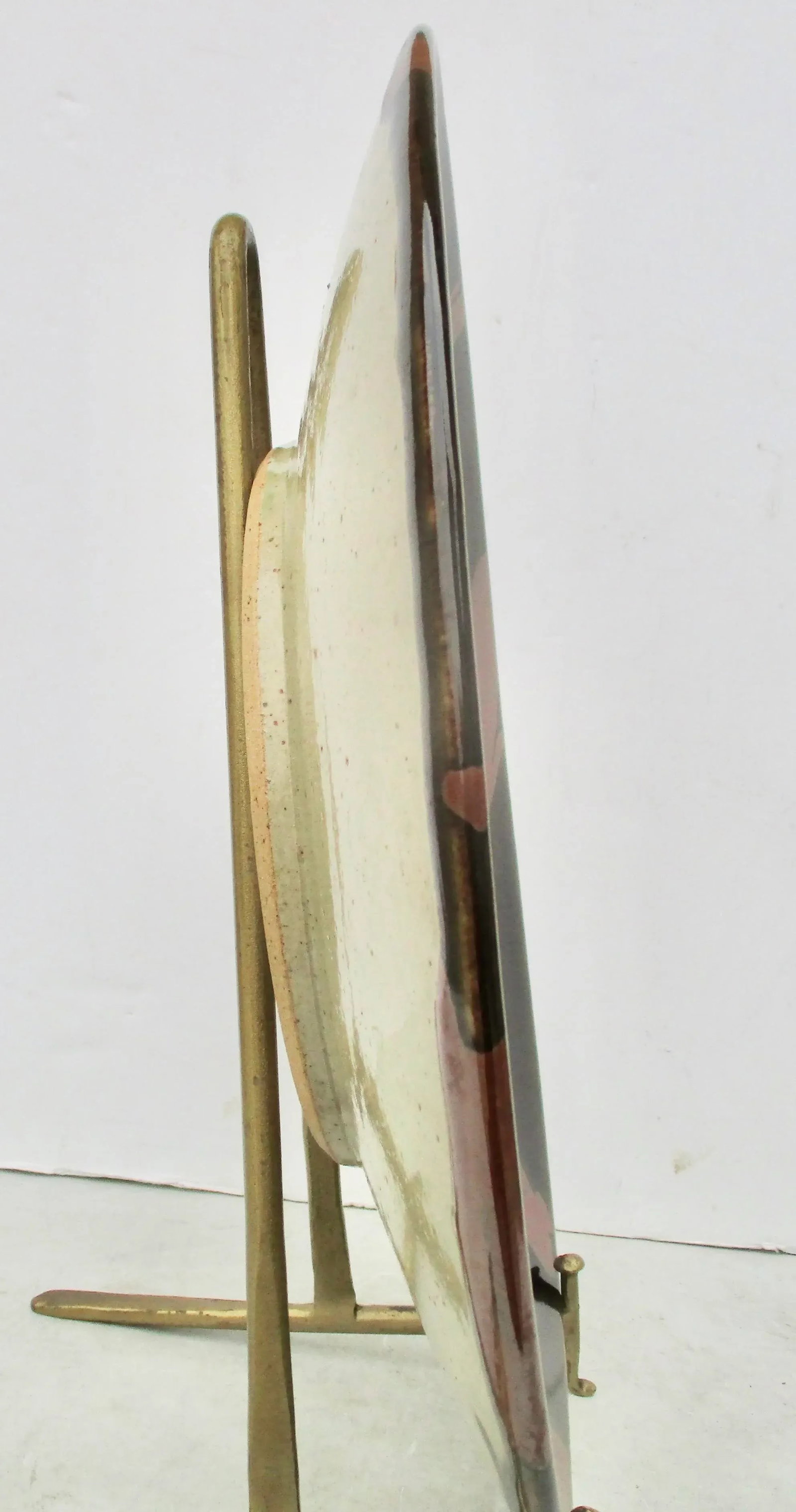 Large Stoneware Modern Charger 15.5" Diameter - 4