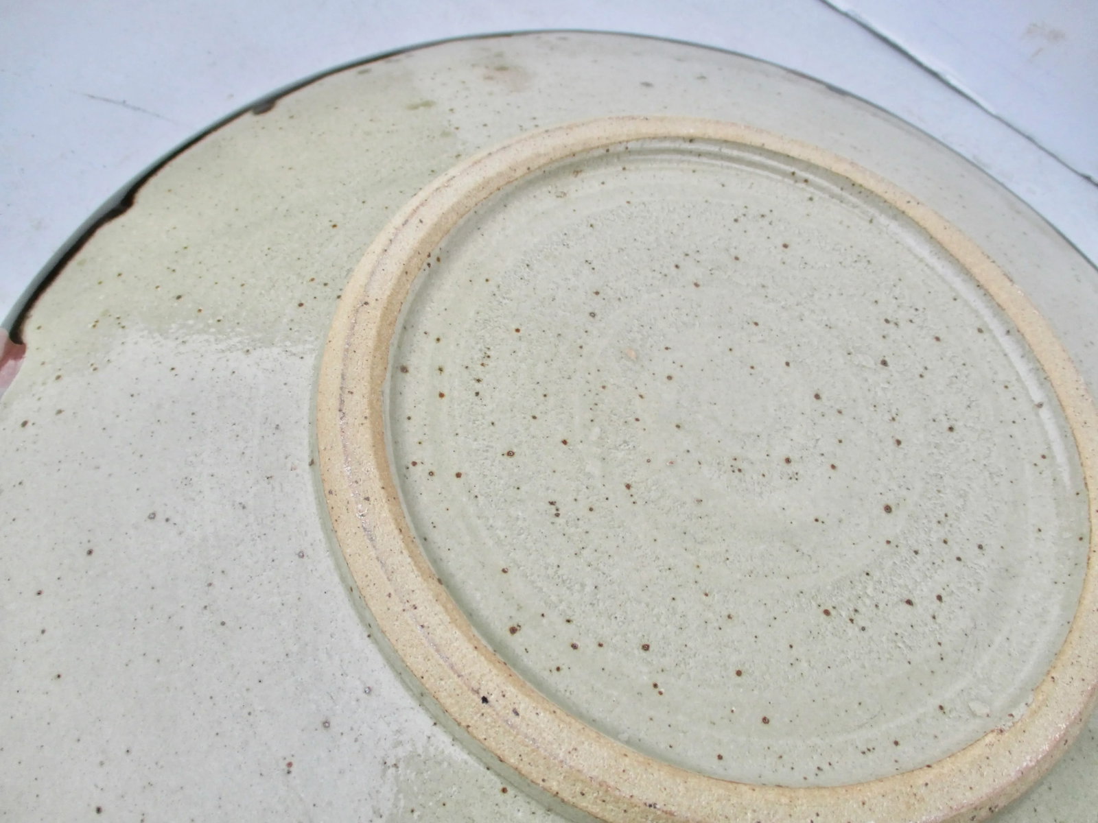 Large Stoneware Modern Charger 15.5" Diameter - 8