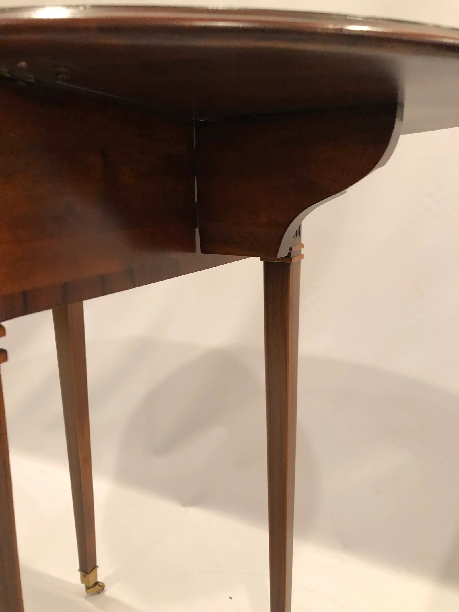 Maitland Smith Drop Leaf Inlaid Wood Side Tables- a Pair - 4
