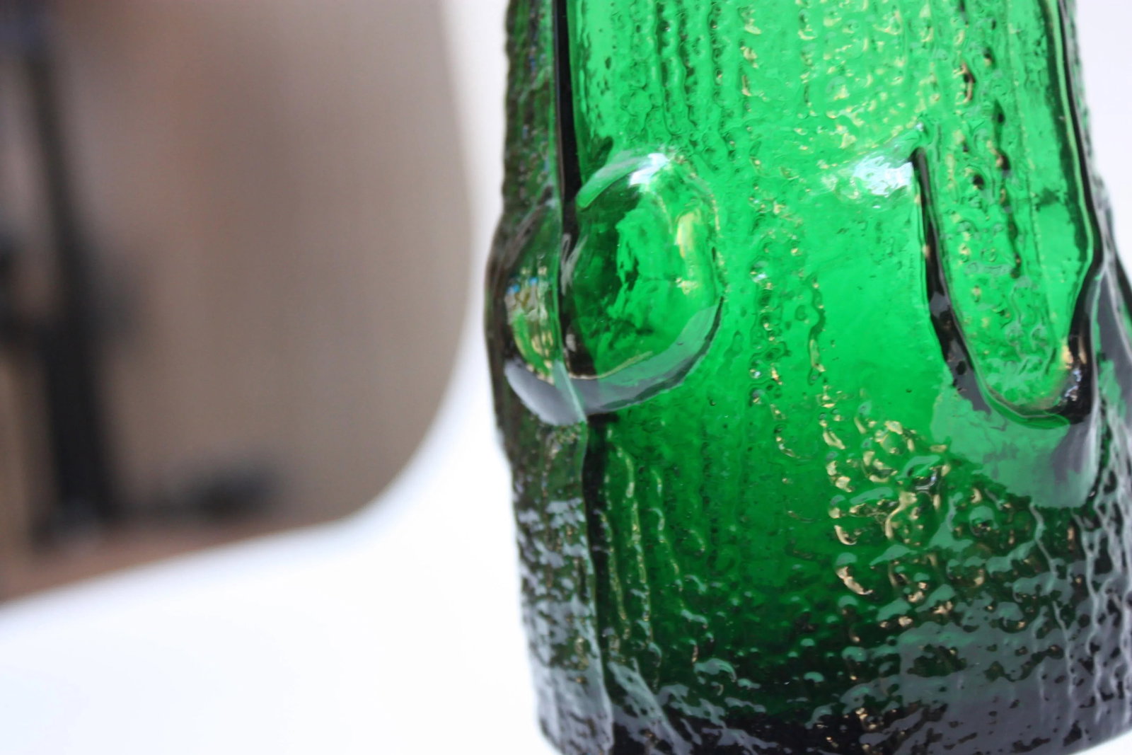 Stelvia Emerald Blown-Glass 'Antiqua' Vase designed by Wayne Husted - 5