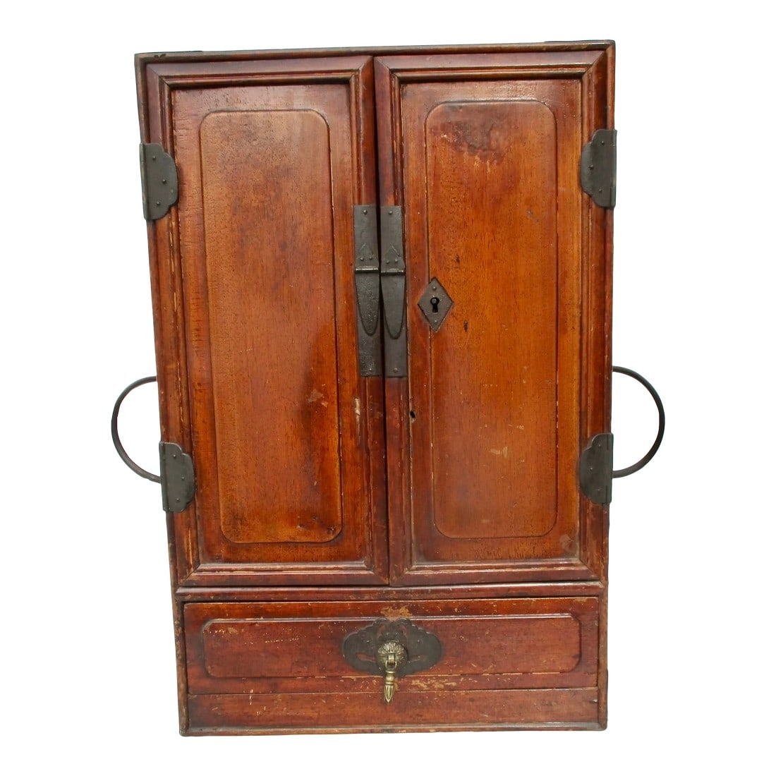 Chinese ElmWood Desk-Top Chest (1 of 10)