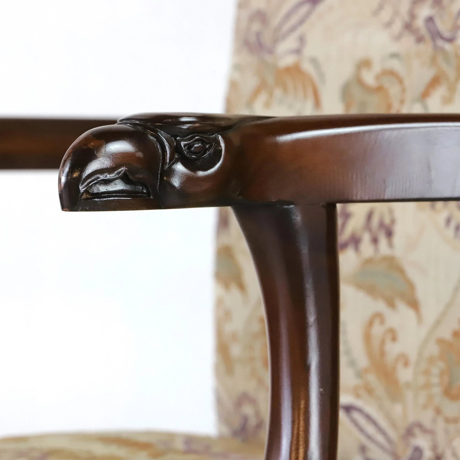 A Pair Vintage Rococo Style Open Armchair - 10