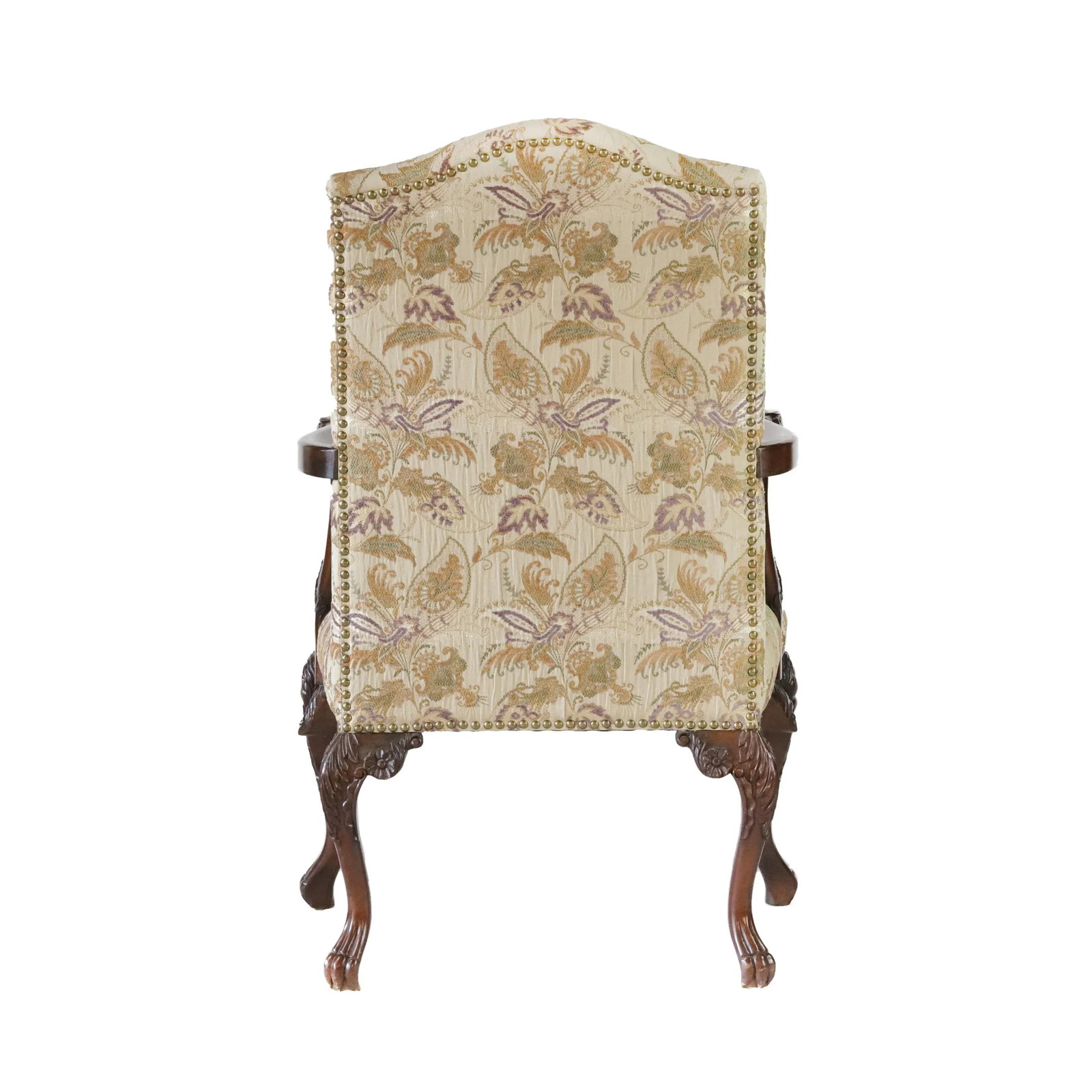 A Pair Vintage Rococo Style Open Armchair - 8