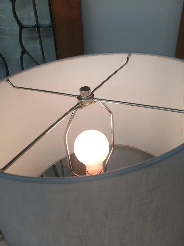 Italian Mid-Century Modern Marble & Chrome Lamps - a Pair - 5