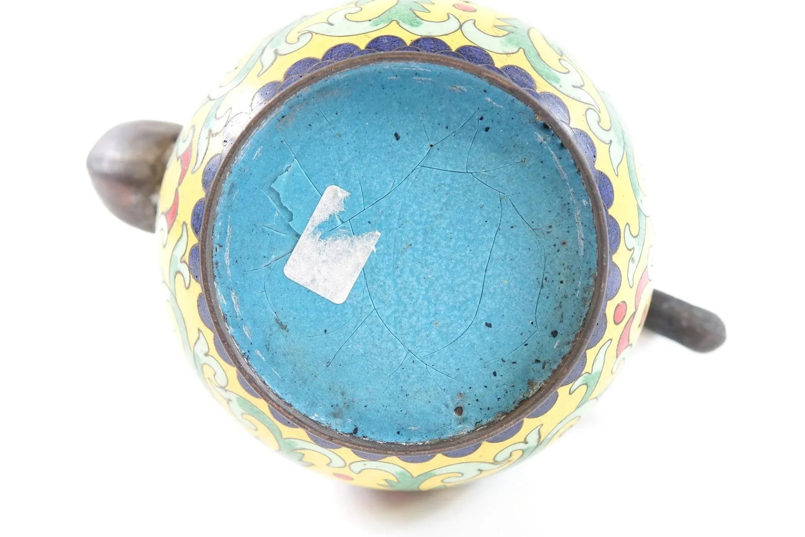 Antique Chinese Cloisonne Teapot - 3