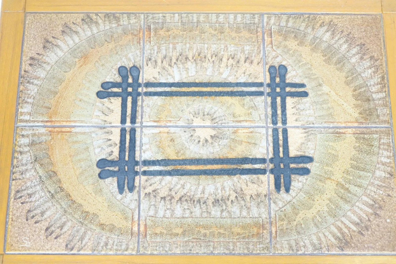 Late 20th Century Small decorative Table with Tile top - 7