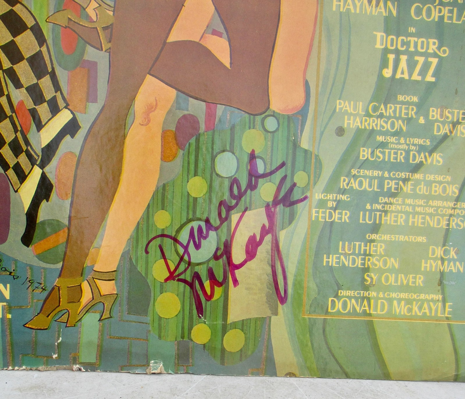 Original Poster Doctor Jazz Broadway Musical 1975 Rare Art - 2