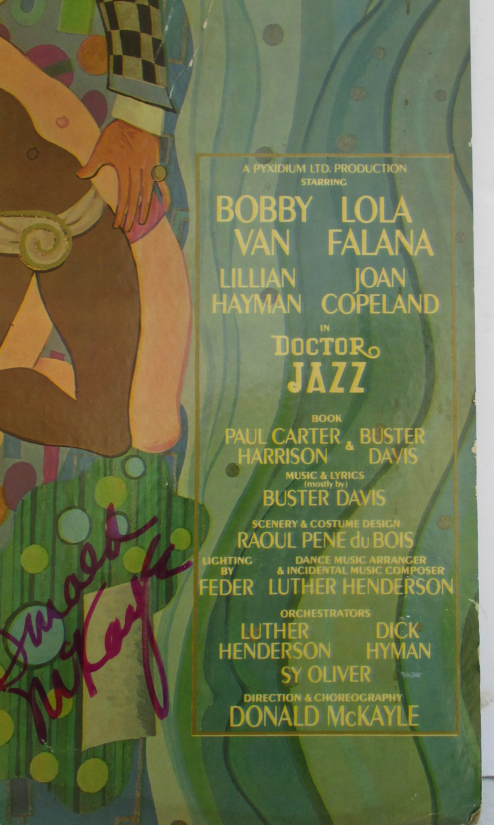 Original Poster Doctor Jazz Broadway Musical 1975 Rare Art - 8