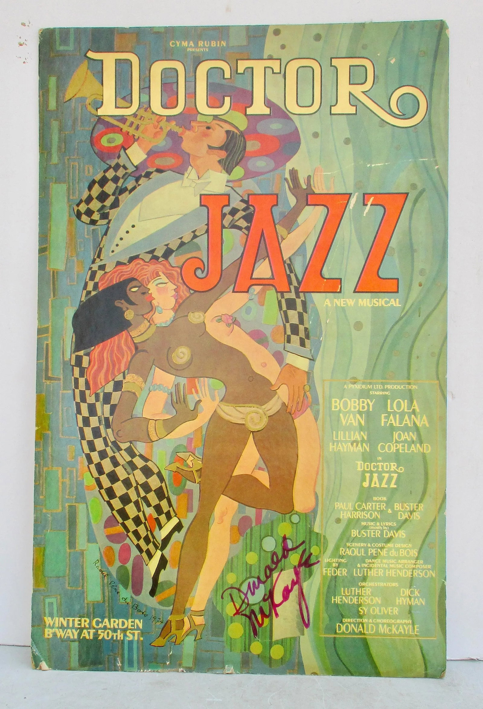 Original Poster Doctor Jazz Broadway Musical 1975 Rare Art - 9