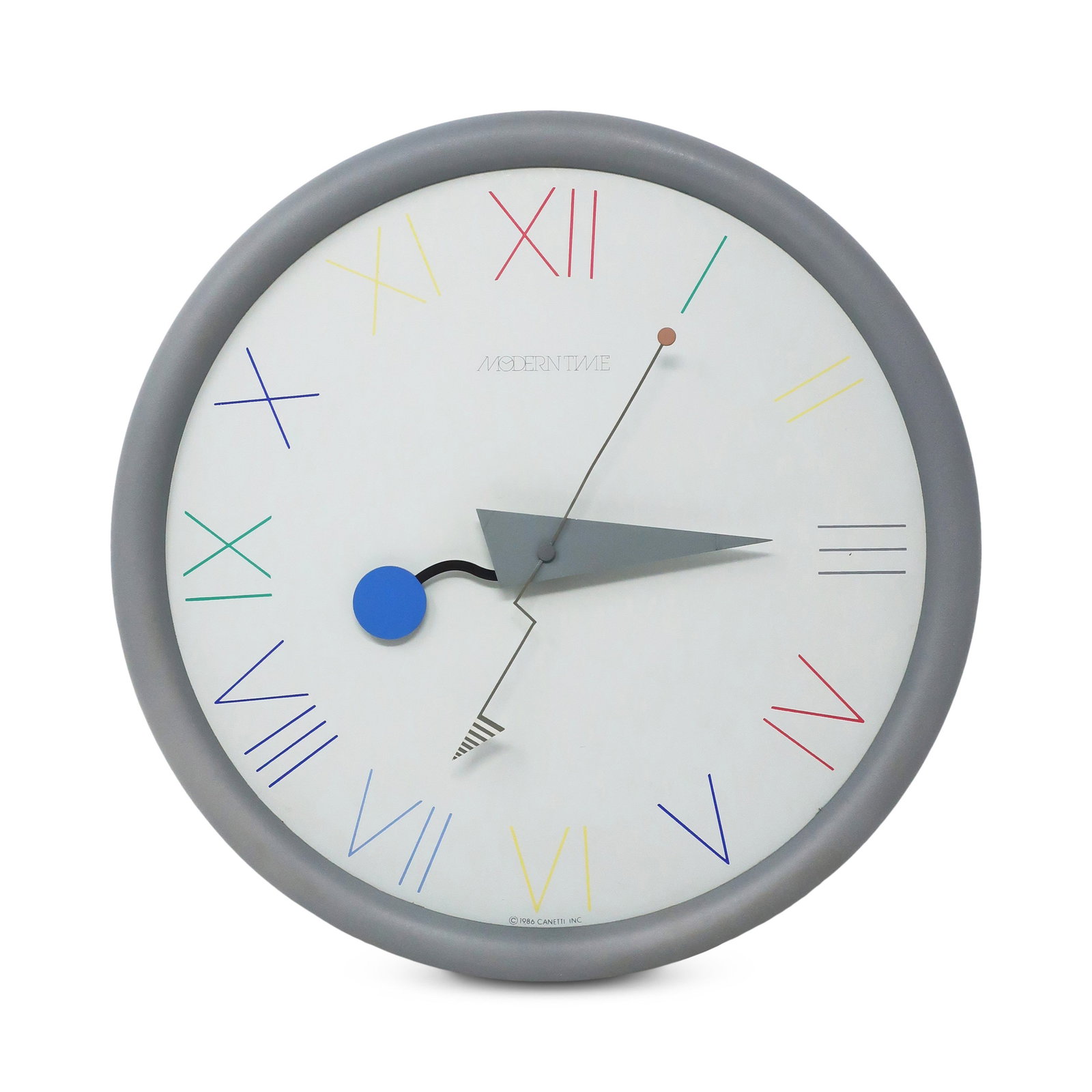 1980s Postmodern Canetti Wall Clock (1 of 8)